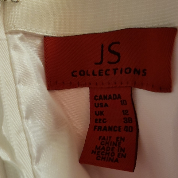 JS Collections strapless ruched sheath dress - Picture 4 of 5